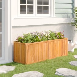 vidaXL Hochbeet 150x50x50 cm Massivholz Teak 