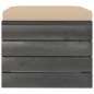 vidaXL Garten-Paletten-Hocker 2 Stk. mit Kissen Kiefer Massivholz vidaXL Garten-Paletten-Hocker 2 Stk. mit Kissen Kiefer Massivholz