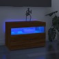 TV-Schrank mit LED-Leuchten Braun Eichen-Optik 60x35x40 cm TV-Schrank mit LED-Leuchten Braun Eichen-Optik 60x35x40 cm