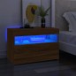 TV-Schrank mit LED-Leuchten Braun Eichen-Optik 60x35x40 cm TV-Schrank mit LED-Leuchten Braun Eichen-Optik 60x35x40 cm