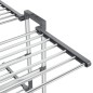 Wäscheständer 3 Etagen mit Rollen Silbern 60x70x129 cm Wäscheständer 3 Etagen mit Rollen Silbern 60x70x129 cm