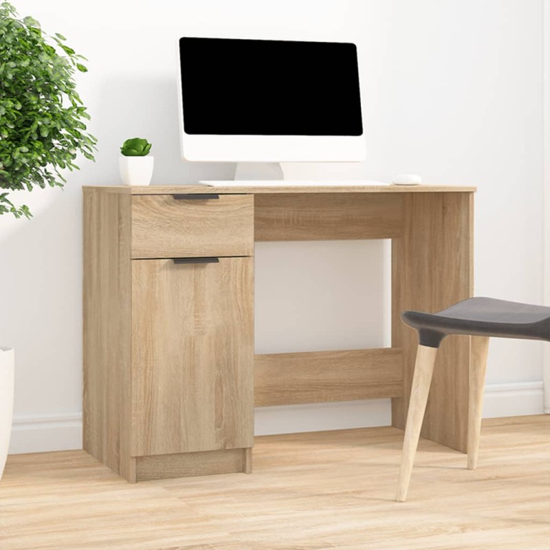 Schreibtisch Sonoma-Eiche 100x50x75 cm Holzwerkstoff Schreibtisch Sonoma-Eiche 100x50x75 cm Holzwerkstoff