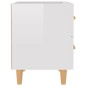 vidaXL Nachttische 2 Stk. Hochglanz Weiß 40x35x47,5 cm vidaXL Nachttische 2 Stk. Hochglanz Weiß 40x35x47,5 cm