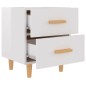 vidaXL Nachttische 2 Stk. Hochglanz Weiß 40x35x47,5 cm vidaXL Nachttische 2 Stk. Hochglanz Weiß 40x35x47,5 cm