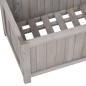 Garten-Spalier mit Blumenkasten Grau 70x30x135 cm Tannenholz Garten-Spalier mit Blumenkasten Grau 70x30x135 cm Tannenholz