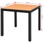 Garten-Esstisch WPC Aluminium 80 x 80 x 74 cm Braun Garten-Esstisch WPC Aluminium 80 x 80 x 74 cm Braun