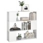 vidaXL Bücherregal Raumteiler Hochglanz-Weiß 100x24x94 cm vidaXL Bücherregal Raumteiler Hochglanz-Weiß 100x24x94 cm