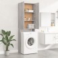 vidaXL Waschmaschinenschrank Grau Sonoma 64x25,5x190 cm vidaXL Waschmaschinenschrank Grau Sonoma 64x25,5x190 cm