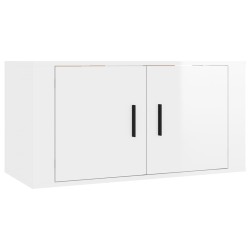 TV-Wandschrank Hochglanz-Weiß 80x34,5x40 cm