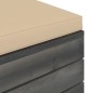 3-tlg. Garten-Sofagarnitur aus Paletten mit Kissen Kiefernholz 3-tlg. Garten-Sofagarnitur aus Paletten mit Kissen Kiefernholz