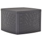 vidaXL Beistelltisch Mokka 54×54×36,5 cm Kunststoff vidaXL Beistelltisch Mokka 54×54×36,5 cm Kunststoff