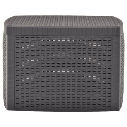 vidaXL Beistelltisch Mokka 54×54×36,5 cm Kunststoff