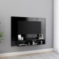 TV-Wandschrank Hochglanz-Schwarz 120x23,5x90 cm Holzwerkstoff TV-Wandschrank Hochglanz-Schwarz 120x23,5x90 cm Holzwerkstoff