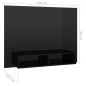 TV-Wandschrank Hochglanz-Schwarz 120x23,5x90 cm Holzwerkstoff TV-Wandschrank Hochglanz-Schwarz 120x23,5x90 cm Holzwerkstoff