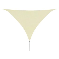 Sonnensegel Oxford Gewebe Dreieckig 3,6 x 3,6 x 3,6 m Creme