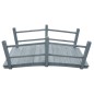 Gartenbrücke Grau 140x60x56 cm Massivholz Tanne Gartenbrücke Grau 140x60x56 cm Massivholz Tanne