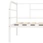 Tagesbett-Rahmen Weiß Metall 90×200 cm