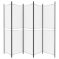 5-tlg. Paravent Weiß 250x200 cm Stoff 5-tlg. Paravent Weiß 250x200 cm Stoff