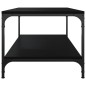 Couchtisch Schwarz 100x50x40 cm Holzwerkstoff Couchtisch Schwarz 100x50x40 cm Holzwerkstoff