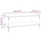 Couchtisch Schwarz 100x50x40 cm Holzwerkstoff Couchtisch Schwarz 100x50x40 cm Holzwerkstoff