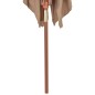 vidaXL Sonnenschirm mit Holz-Mast 200×300 cm Taupe