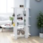 vidaXL Bücherregal/Raumteiler Hochglanz-Weiß 80x30x123,5cm vidaXL Bücherregal/Raumteiler Hochglanz-Weiß 80x30x123,5cm