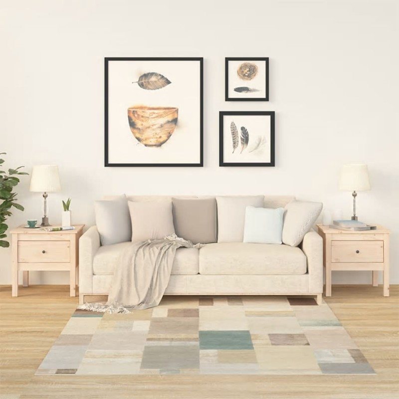 Beistelltische 2 Stk. 50x50x49 cm Massivholz Kiefer Beistelltische 2 Stk. 50x50x49 cm Massivholz Kiefer
