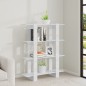 Bücherregal/Raumteiler Hochglanz-Weiß 100x30x123,5 cm Bücherregal/Raumteiler Hochglanz-Weiß 100x30x123,5 cm