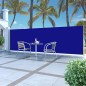 vidaXL Ausziehbare Seitenmarkise 160x500 cm Blau vidaXL Ausziehbare Seitenmarkise 160x500 cm Blau