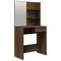 Schminktisch mit Spiegel Braun Eiche 74,5x40x141 cm Schminktisch mit Spiegel Braun Eiche 74,5x40x141 cm