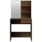 Schminktisch mit Spiegel Braun Eiche 74,5x40x141 cm Schminktisch mit Spiegel Braun Eiche 74,5x40x141 cm