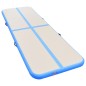 Aufblasbare Gymnastikmatte mit Pumpe 800x100x10 cm PVC Blau Aufblasbare Gymnastikmatte mit Pumpe 800x100x10 cm PVC Blau