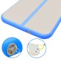 Aufblasbare Gymnastikmatte mit Pumpe 800x100x10 cm PVC Blau Aufblasbare Gymnastikmatte mit Pumpe 800x100x10 cm PVC Blau