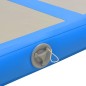 Aufblasbare Gymnastikmatte mit Pumpe 800x100x10 cm PVC Blau Aufblasbare Gymnastikmatte mit Pumpe 800x100x10 cm PVC Blau
