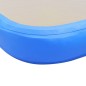 Aufblasbare Gymnastikmatte mit Pumpe 800x100x10 cm PVC Blau Aufblasbare Gymnastikmatte mit Pumpe 800x100x10 cm PVC Blau