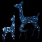 LED-Rentier-Familie Weihnachtsdeko Acryl 160 LED Kaltweiß LED-Rentier-Familie Weihnachtsdeko Acryl 160 LED Kaltweiß