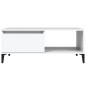 Couchtisch Weiß 90x50x36,5 cm Holzwerkstoff Couchtisch Weiß 90x50x36,5 cm Holzwerkstoff