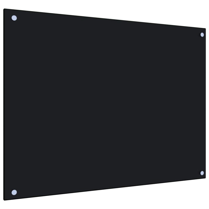 Küchenrückwand Schwarz 80x60 cm Hartglas Küchenrückwand Schwarz 80x60 cm Hartglas