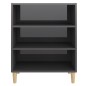 vidaXL Sideboard Hochglanz-Grau 57x35x70 cm Holzwerkstoff vidaXL Sideboard Hochglanz-Grau 57x35x70 cm Holzwerkstoff