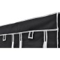 vidaXL Faltbarer Stoffschrank Schwarz 110 x 45 x 175 cm vidaXL Faltbarer Stoffschrank Schwarz 110 x 45 x 175 cm
