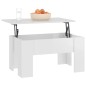 Couchtisch Hochglanz-Weiß 79x49x41 cm Holzwerkstoff Couchtisch Hochglanz-Weiß 79x49x41 cm Holzwerkstoff