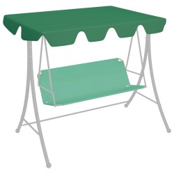 Ersatzdach für Hollywoodschaukel Grün 150/130x70/105 cm