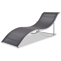 vidaXL Klappbare Sonnenliegen 2 Stk. Aluminium und Textilene