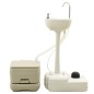 Campingtoilette 10+10L und Handwaschbecken 20L Set Tragbar Grau Campingtoilette 10+10L und Handwaschbecken 20L Set Tragbar Grau