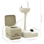 Campingtoilette 10+10L und Handwaschbecken 20L Set Tragbar Grau Campingtoilette 10+10L und Handwaschbecken 20L Set Tragbar Grau