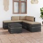 vidaXL 6-tlg. Garten-Sofagarnitur aus Paletten mit Kissen Kiefernholz vidaXL 6-tlg. Garten-Sofagarnitur aus Paletten mit Kissen Kiefernholz
