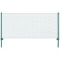 Maschendrahtzaun mit Pfosten Stahl 25 x 1 m Grün Maschendrahtzaun mit Pfosten Stahl 25 x 1 m Grün