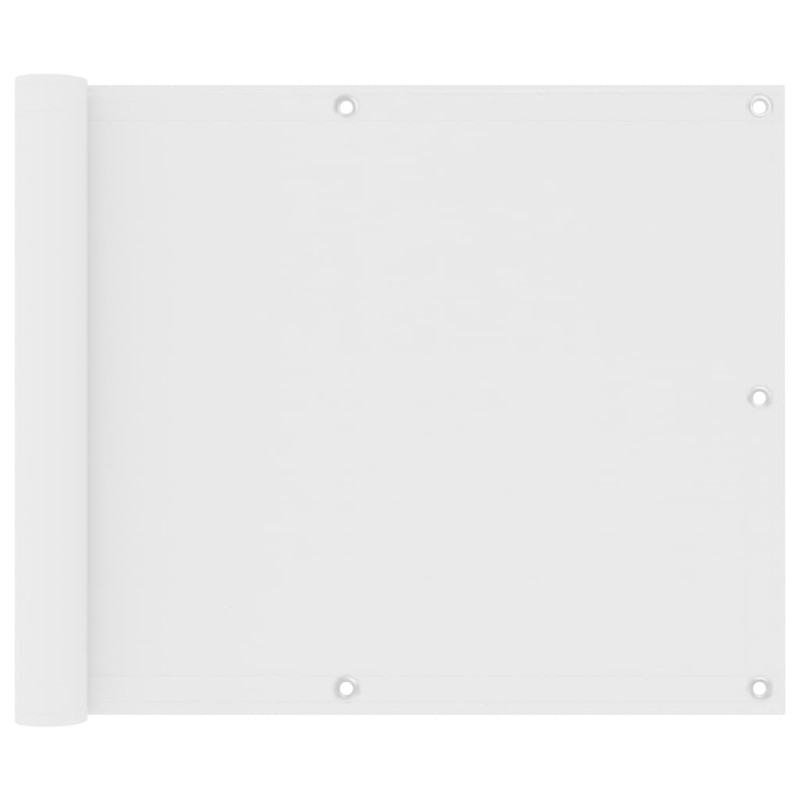 Balkon-Sichtschutz Weiß 75x400 cm Oxford-Gewebe Balkon-Sichtschutz Weiß 75x400 cm Oxford-Gewebe