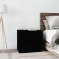 vidaXL Nachttisch Schwarz 50x39x47 cm vidaXL Nachttisch Schwarz 50x39x47 cm