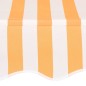 Einziehbare Markise Handbetrieben 400 cm Orange/Weiß Gestreift Einziehbare Markise Handbetrieben 400 cm Orange/Weiß Gestreift